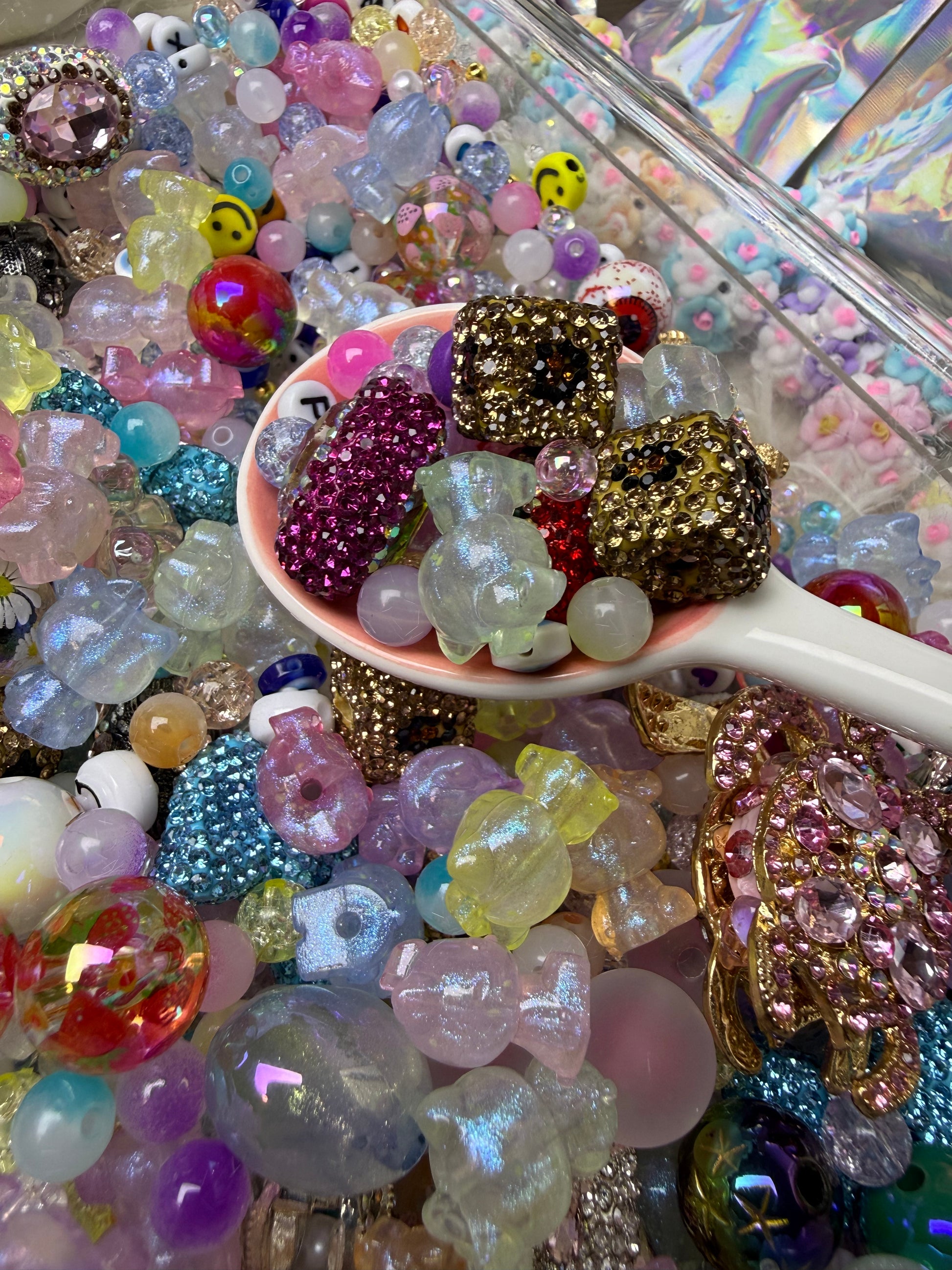 Seize the luck (Random beads) small spoon