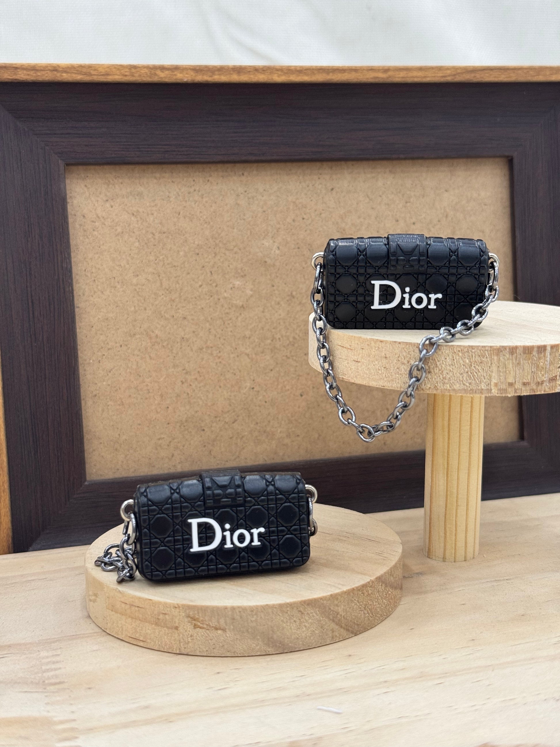 Black chain crossbody bag