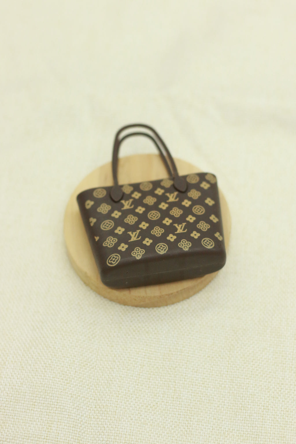 Brown reading tote bag