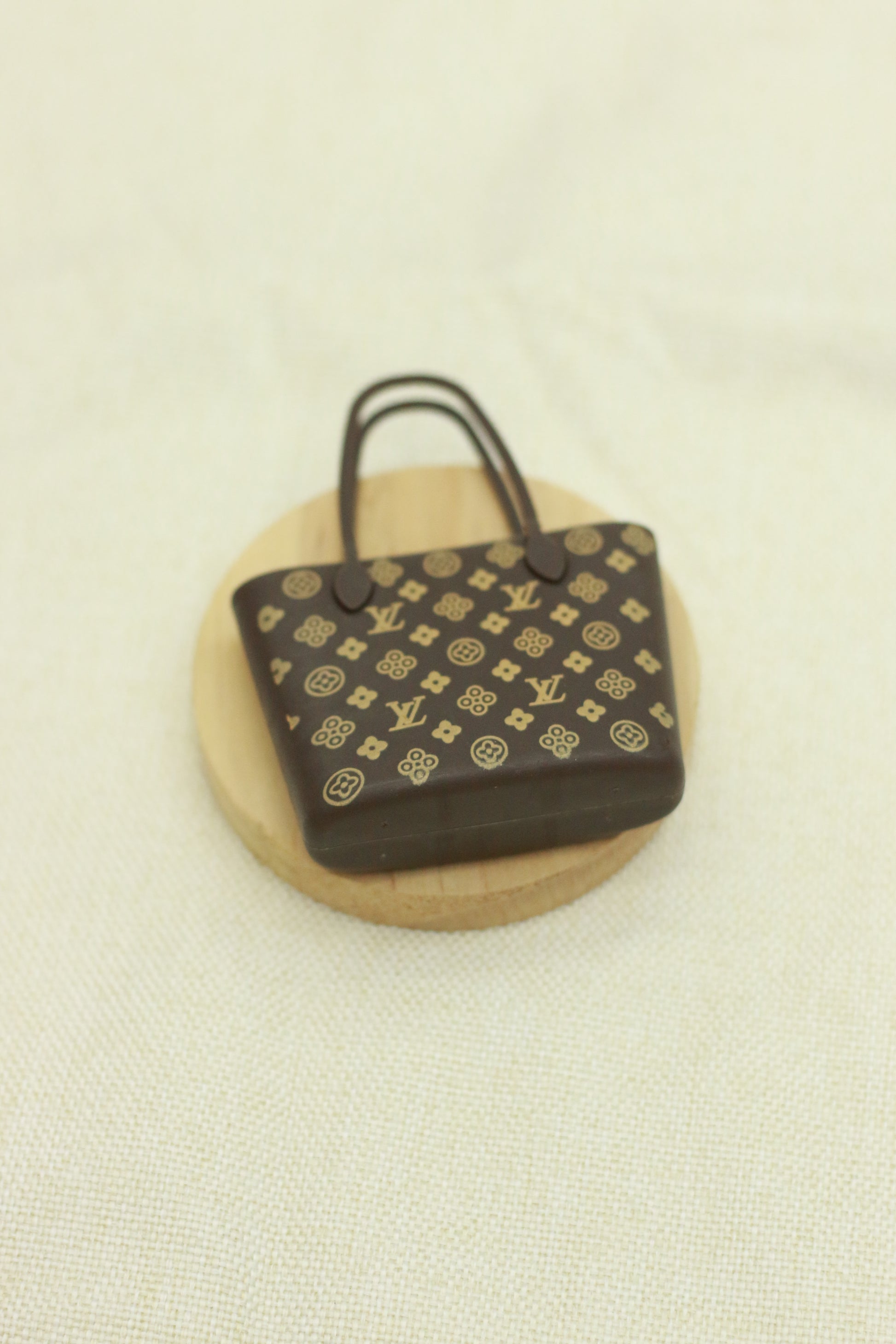 Brown reading tote bag