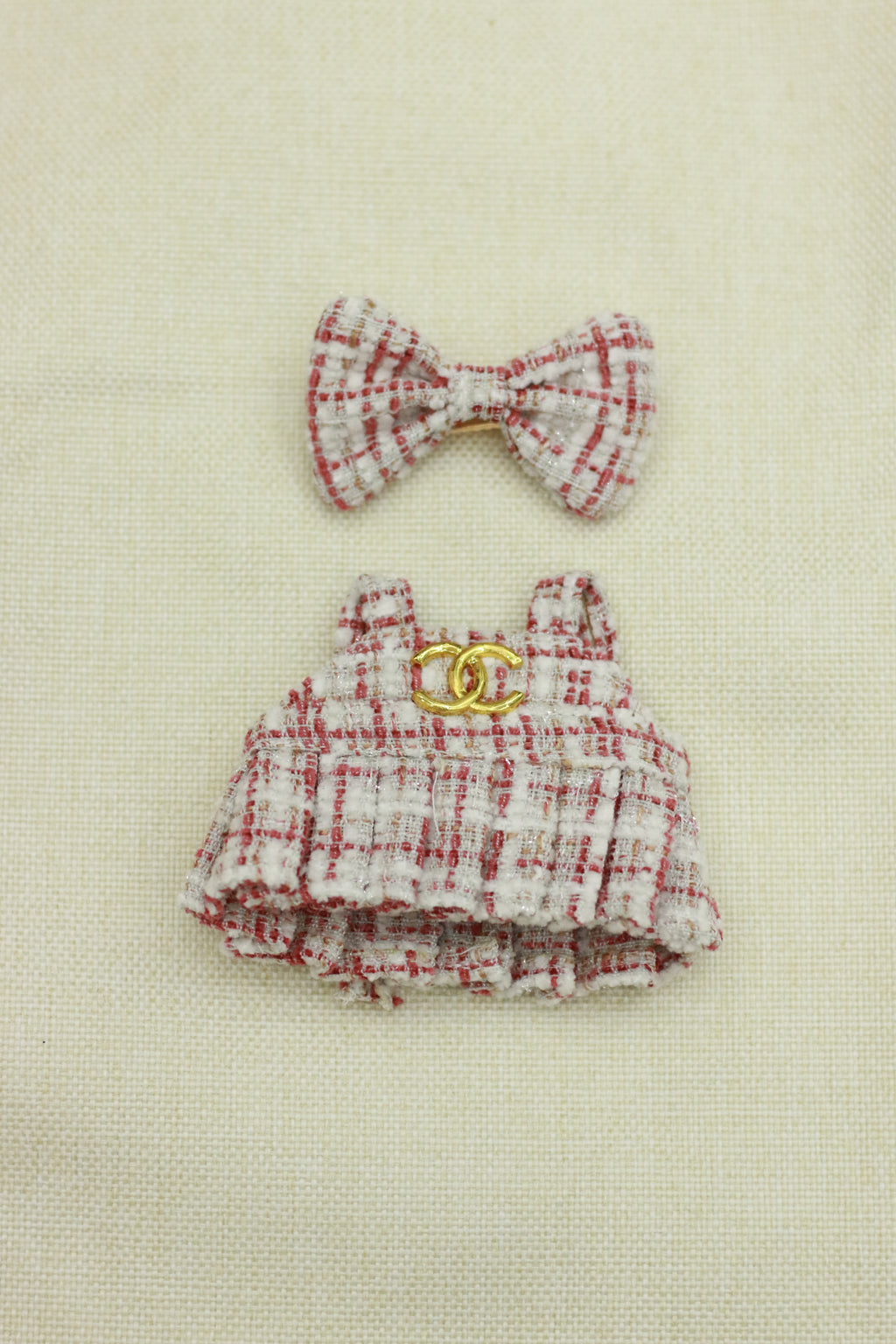 Elegant and noble style sweet suspenders dress set