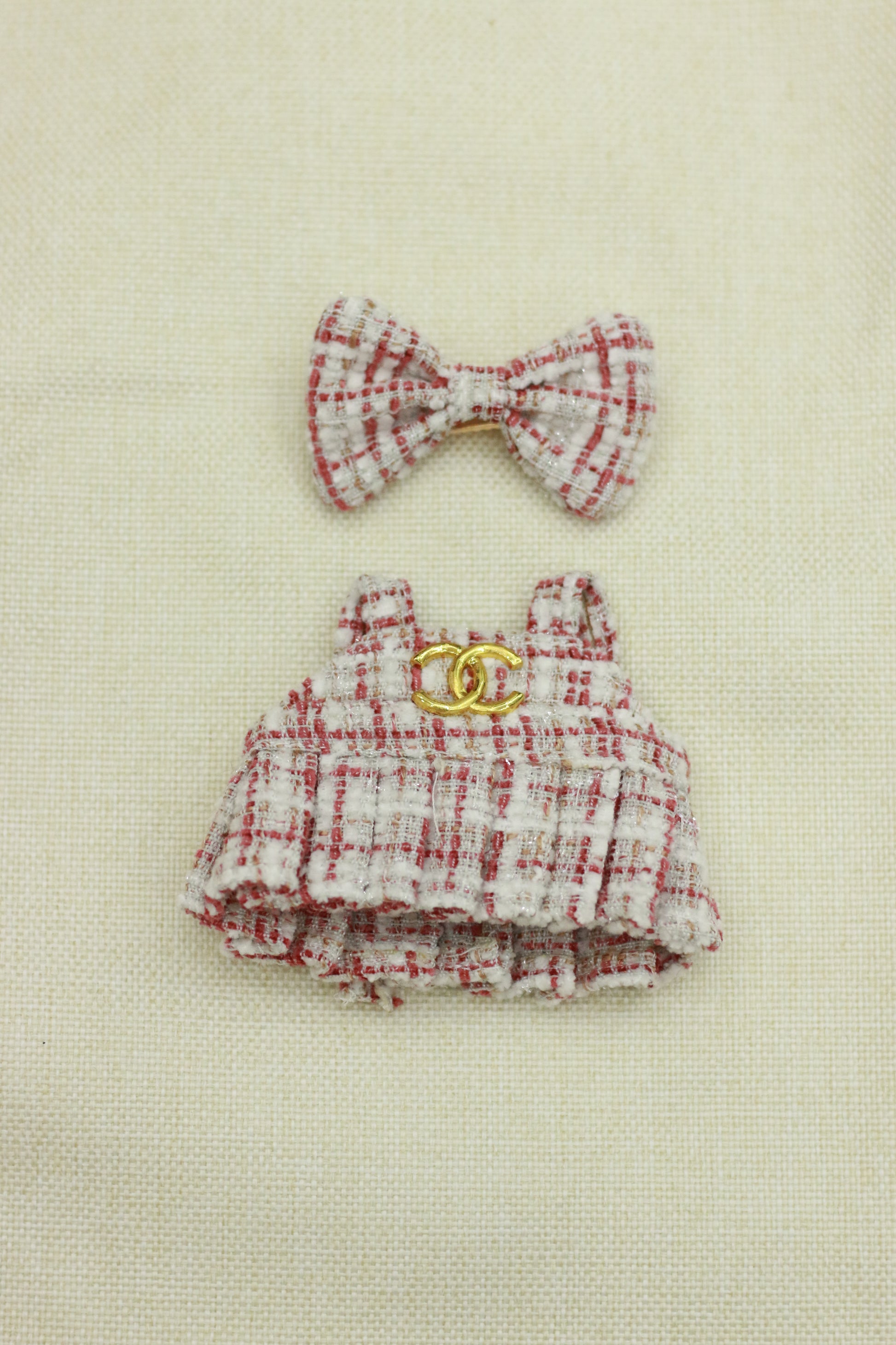 Elegant and noble style sweet suspenders dress set