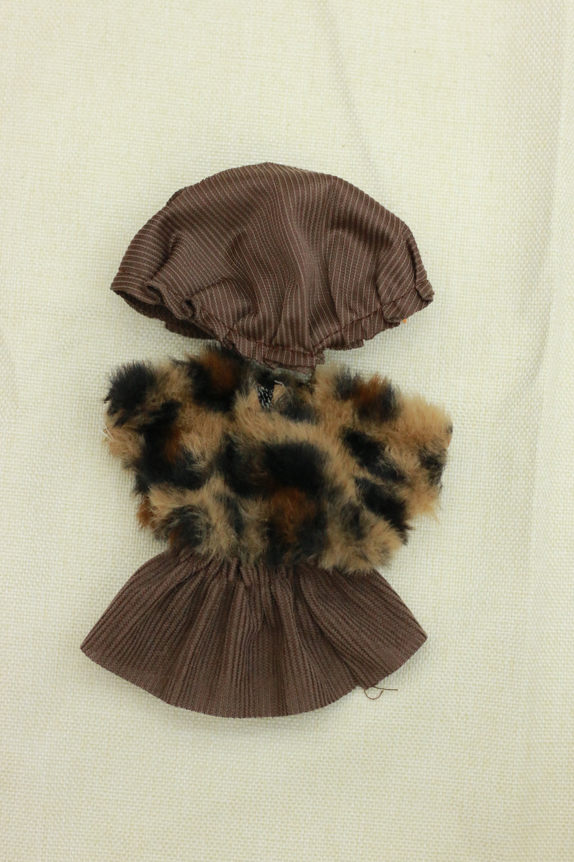Retro luxurious fur style suit