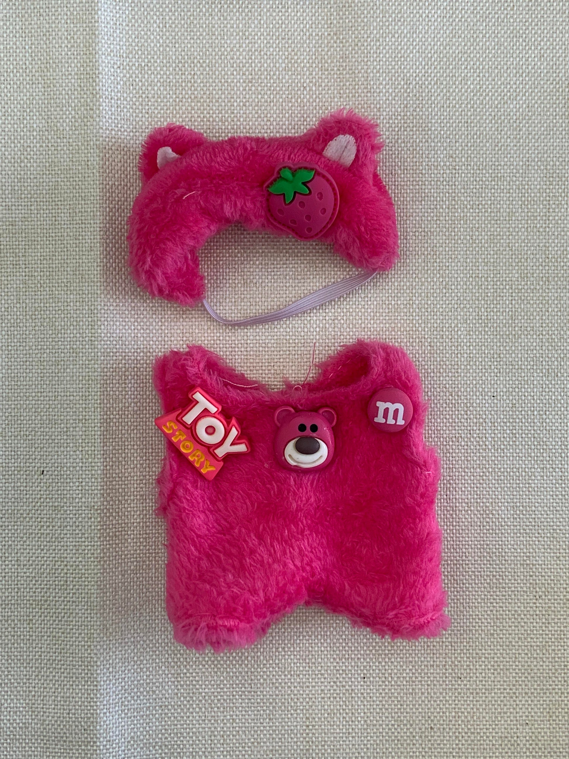 Strawberry Bear Fur Suit